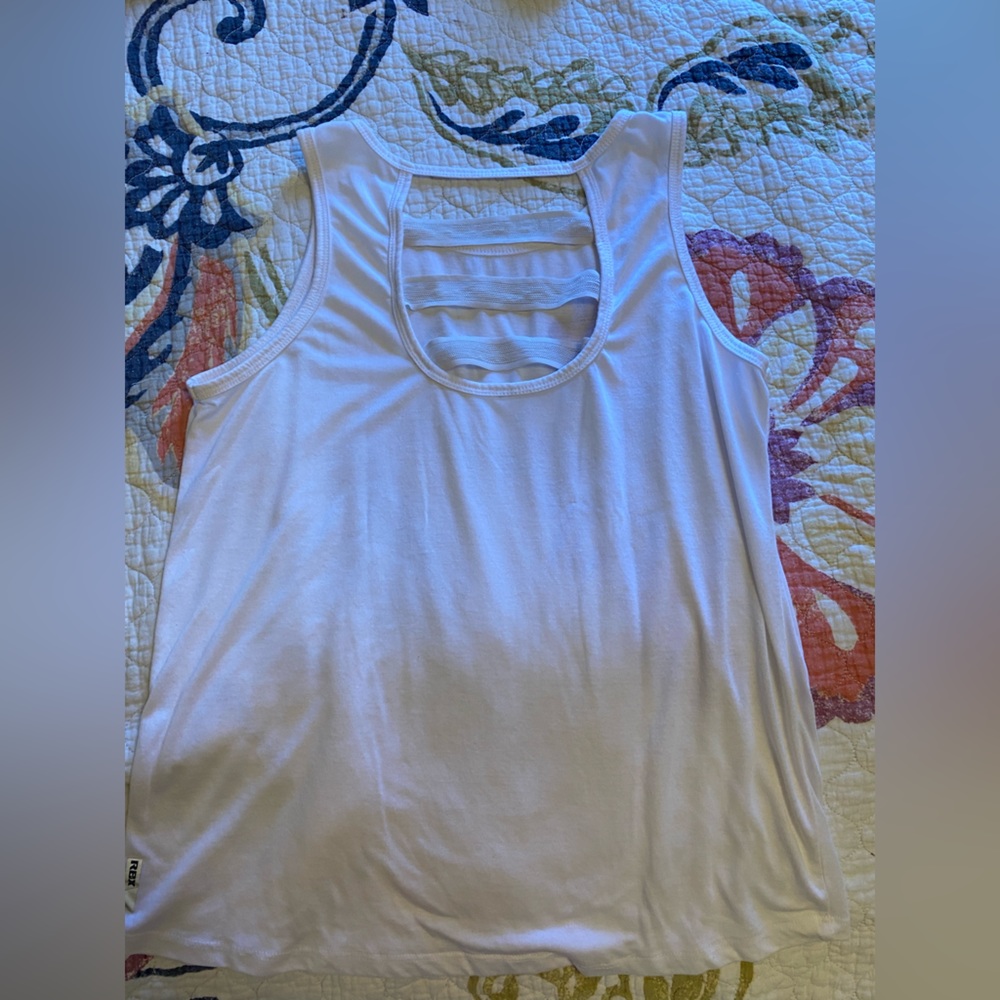 White Sports Tank - Picture 2 of 2